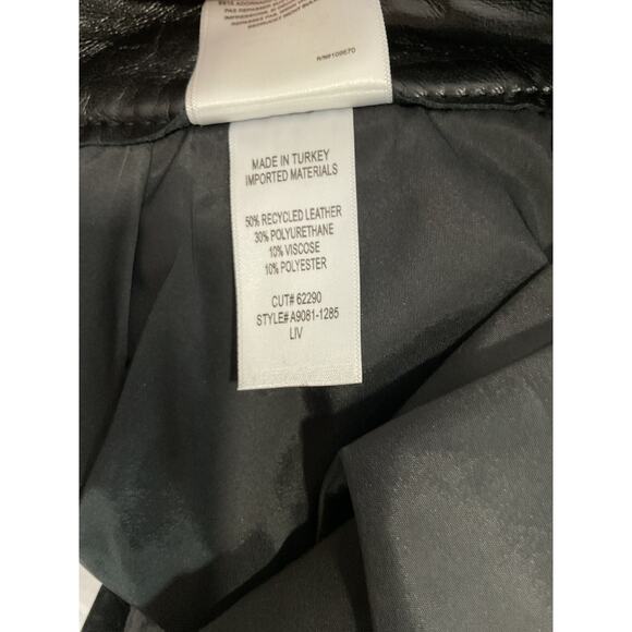 Agolde 'Liv' Black Leather Mini Skirt Size 29 - Picture 5 of 5